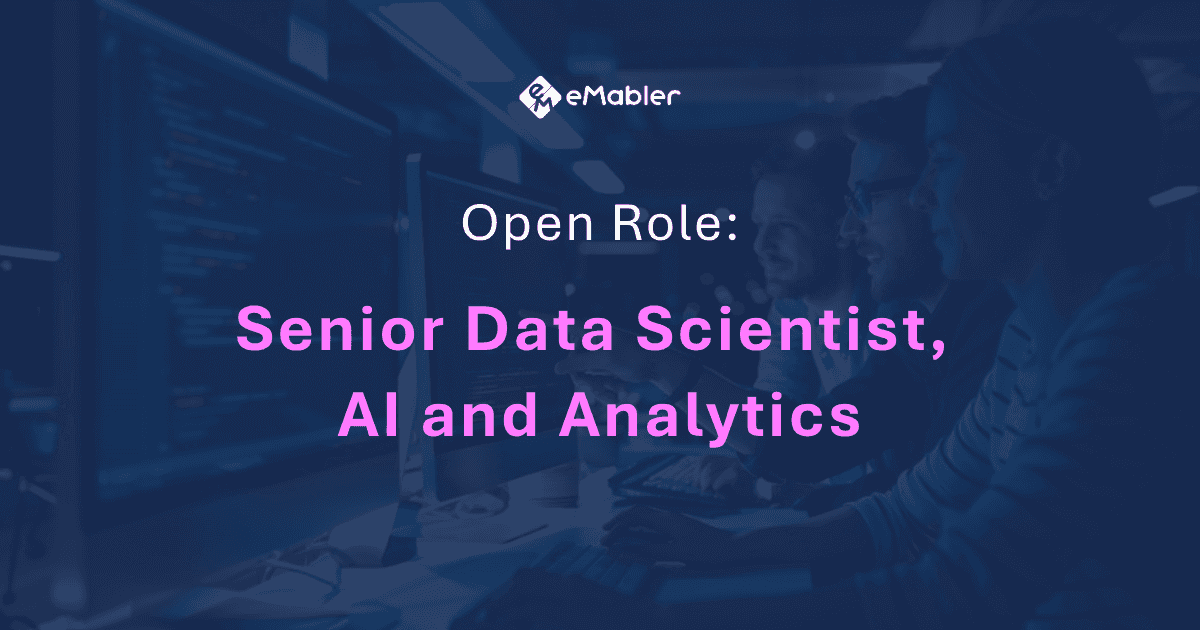 Open Role: Senior Data Scientist, AI and Analytics