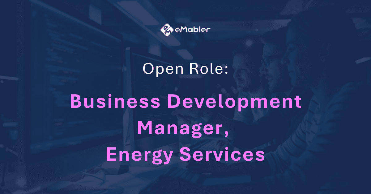 Open Role: Business Development Manager, Energy Services