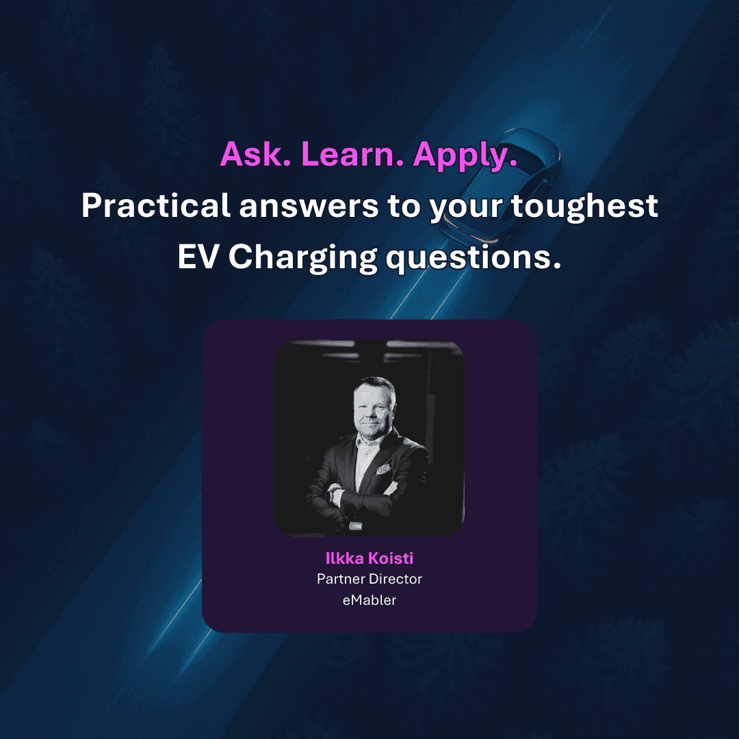 Ask. Learn. Apply. Your EV Charging Growth Session.